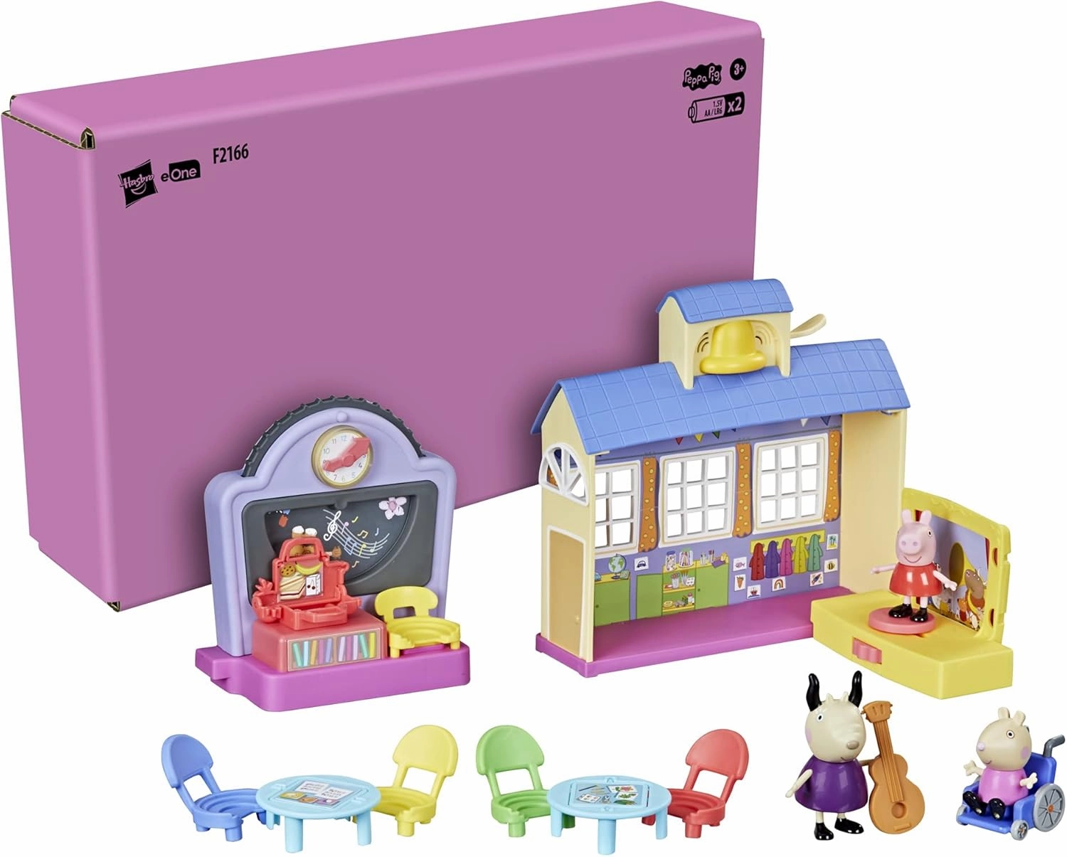 Peppa Pig Peppa’s Adventures School Playgroup Preschool Toy, with Speech and Sounds, Back to School Gifts for Kids, Classroom Toys, Ages 3 
