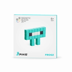 PIXIO Mini Monster Frogz 25 Magnetic Blocks in 3 Colors