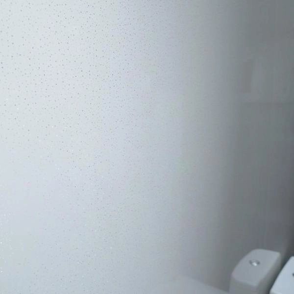 Platinum White Dew 10mm Thick Large PVC Shower Panels 2.4m x 1m
