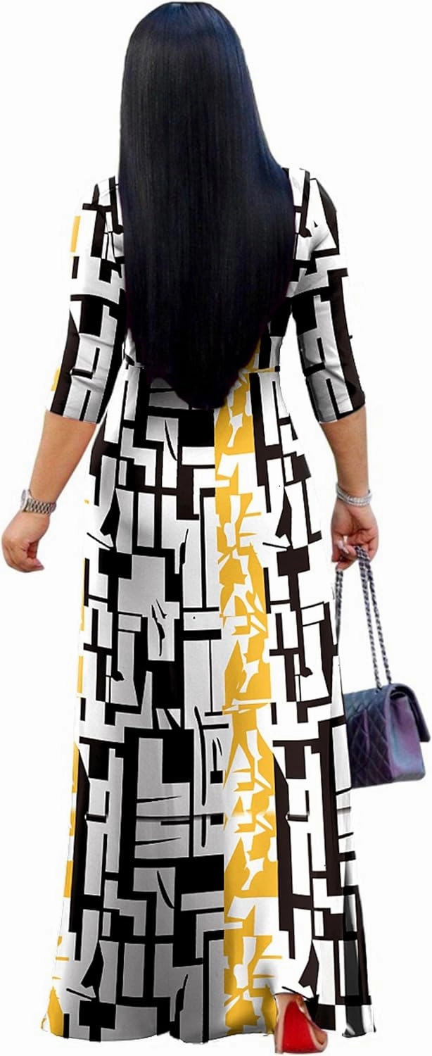 pnpednde Women's Casual Sexy V Neck 3/4 Sleeves Club wear Party Outfits