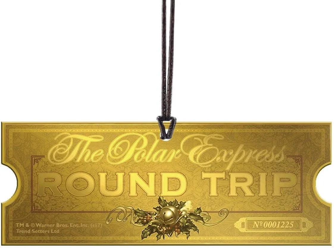 Polar Express – Round Trip Ticket – Ticket-Shaped Acrylic Print – Officially Licensed Collectible – Perfect for Gifting and Collecting