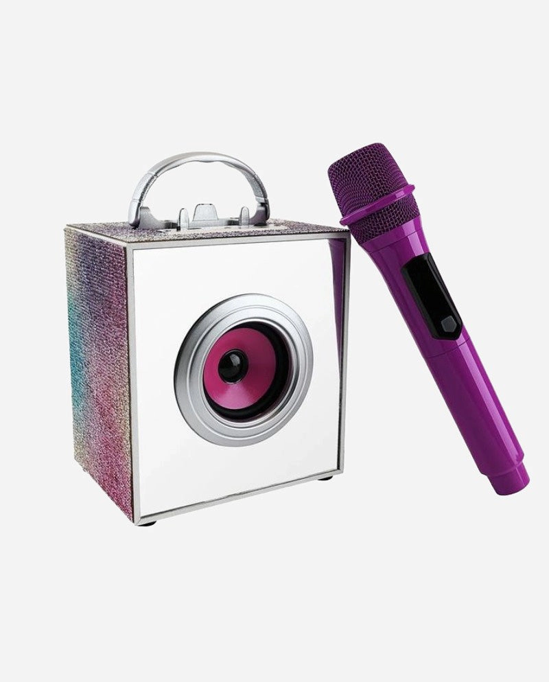 Pop Star Karaoke Set Purple - Infinity Speaker, Lights & Mic