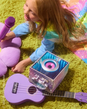 Pop Star Karaoke Set Purple - Infinity Speaker, Lights & Mic