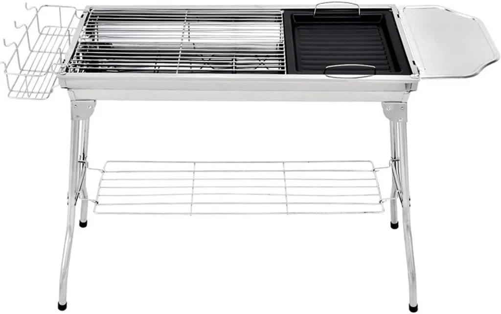 Portable Grills Classic Thickened Barbecue Grill, Easy Installation Barbecue Stove, Charcoal Tool for Backyard Camping Camping BBQ