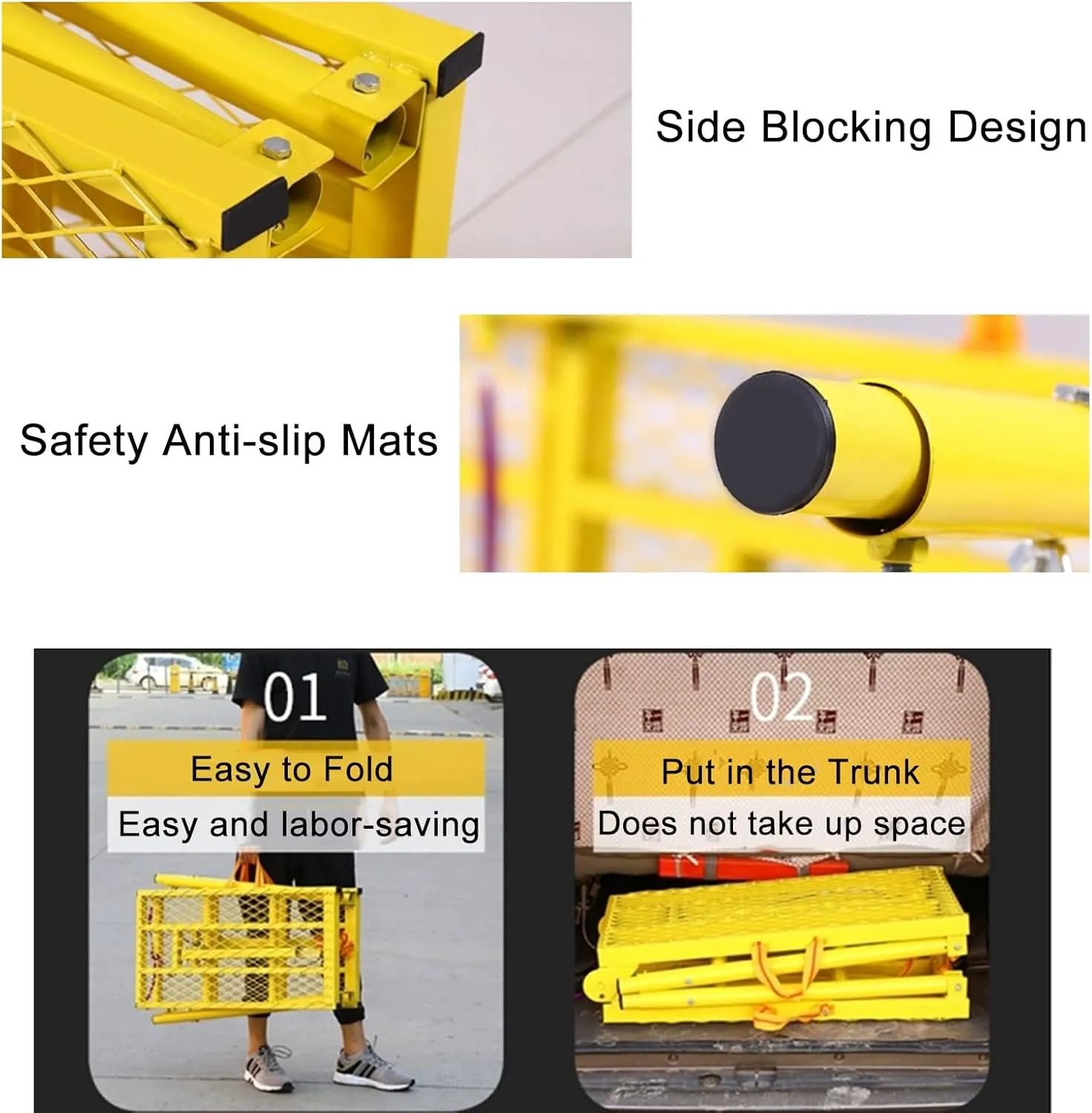 Portable Heavy Duty Folding Metal Work Bench for Home Decorating, Car Washing, High Painting Walls and Drywall, Heavy Duty Stool Equipment
