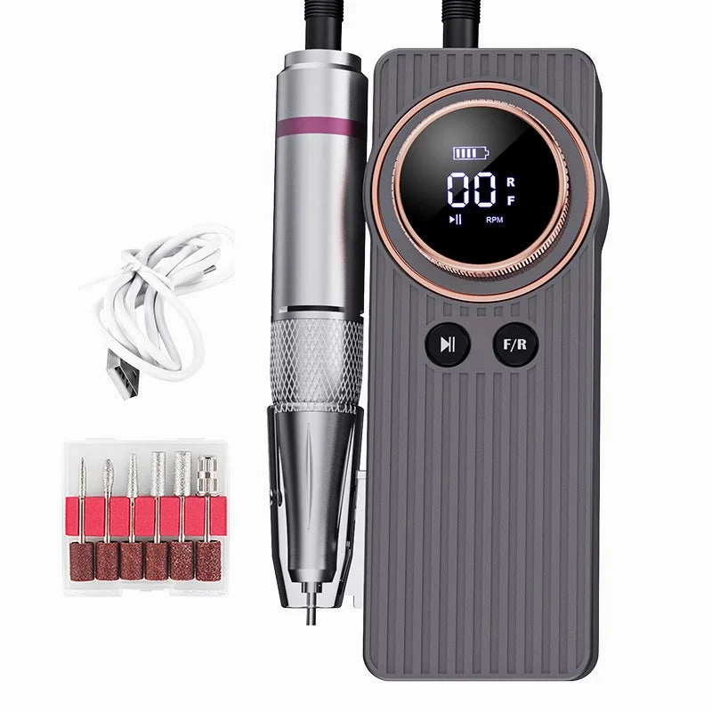 Portable Usb Rechargeable 35000RPM Nail Polishers Rechargeable Nail File Nail Accessories Professional Tools for Nail Art