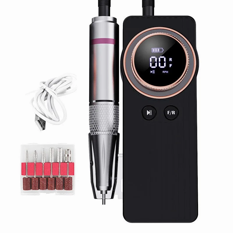 Portable Usb Rechargeable 35000RPM Nail Polishers Rechargeable Nail File Nail Accessories Professional Tools for Nail Art