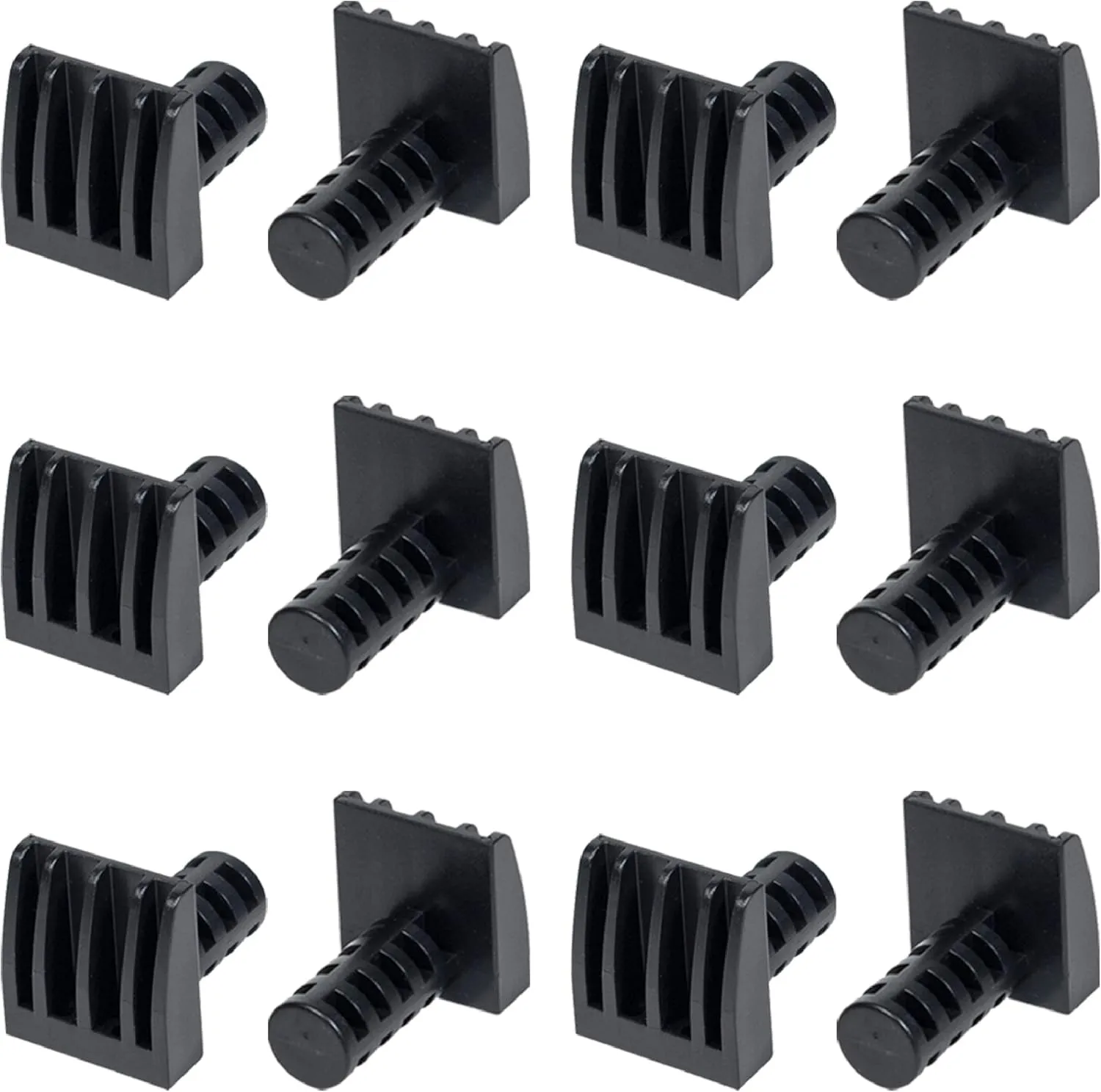 POWERTEC 12PCs Low Profile Bench Dogs, Woodworking Tools for 3/4" Bench Dog Hole, Fits for Work Table, MFT Table, Work Bench & Portable Workbench (71037-P3)
