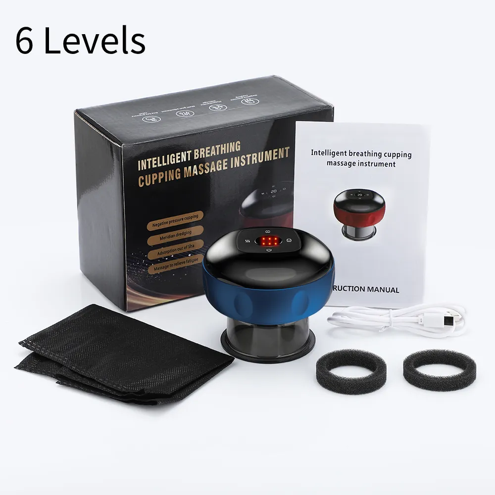 Premium Electric Cupping Therapy Set – Rechargeable Gua Sha Massager, 12-Level Vacuum Suction, Fat Burning & Slimming, Red Light Heating