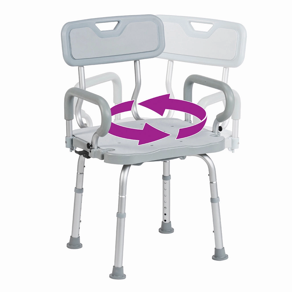 PreserveTech 360° Swivel Bath Chair with Arms