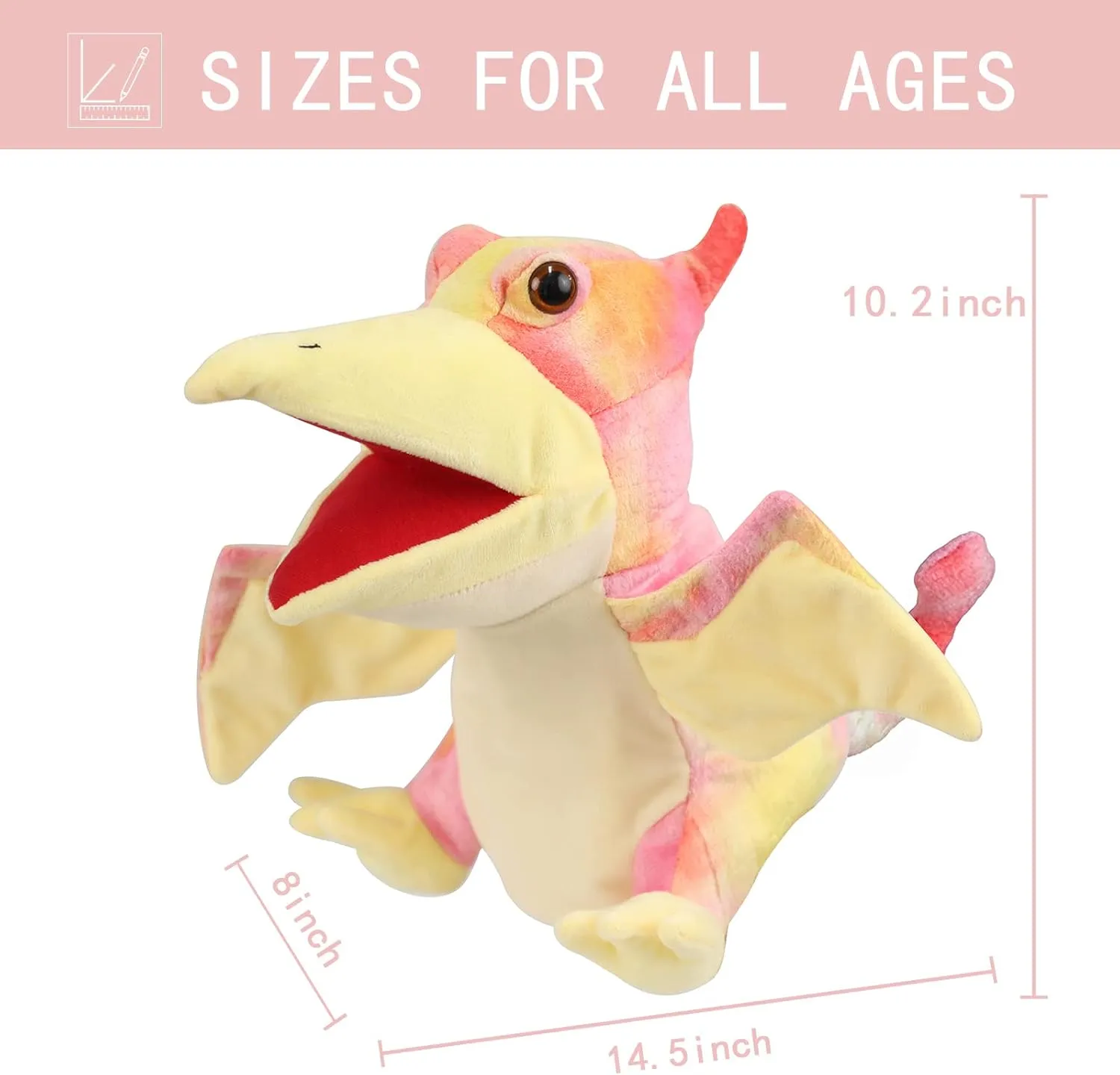 Puppets Hand Puppets Puppets for Kids, Dinosaur Hand Puppets Dinosaur Toys Plush Puppet Stuffed Hand Puppet Dinosaur Toy,Puppet Story Toys Dinosaur Puppets Dinosaur Toys for Kids (Dinosaur 2)