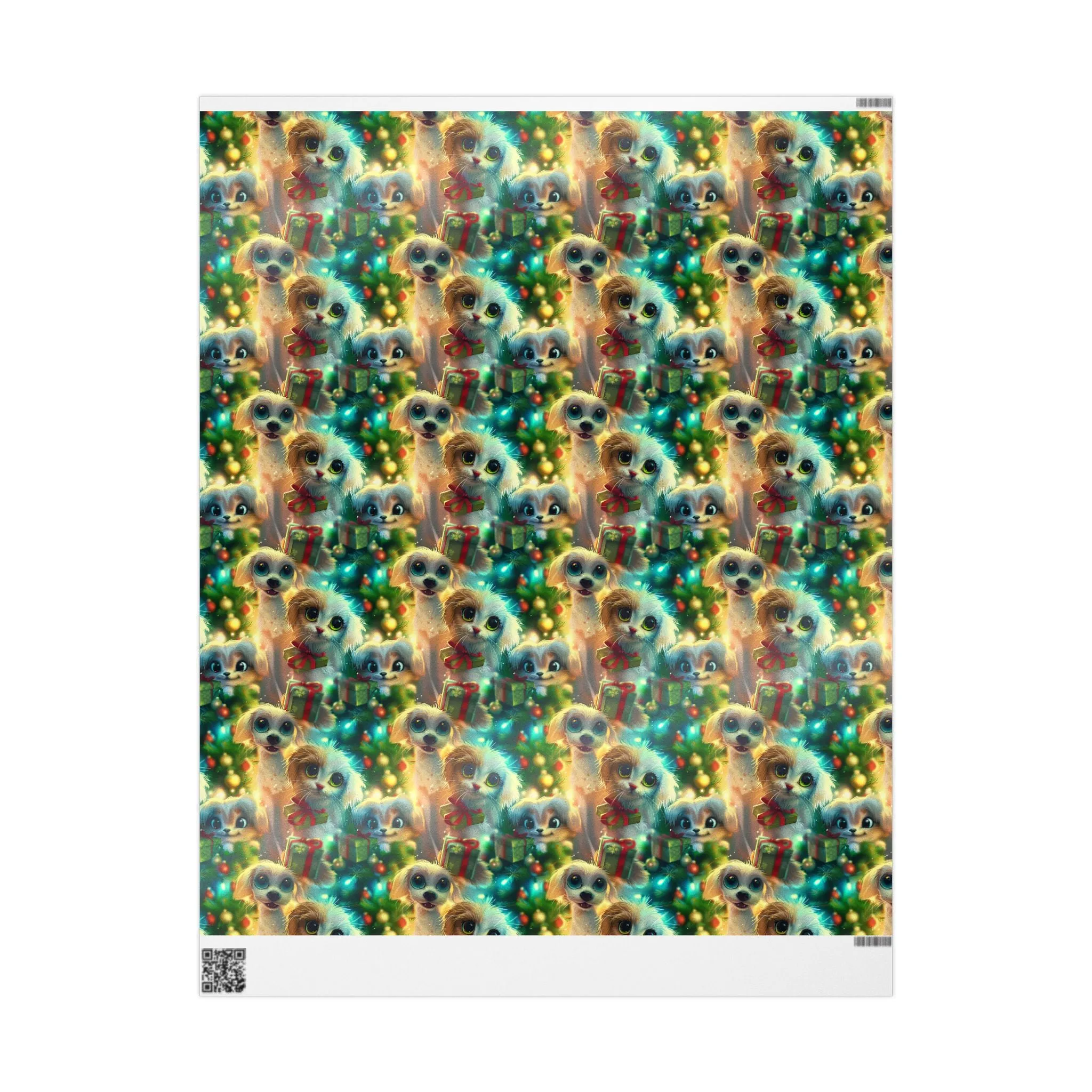 Puppy & Kitten Wrapping Paper