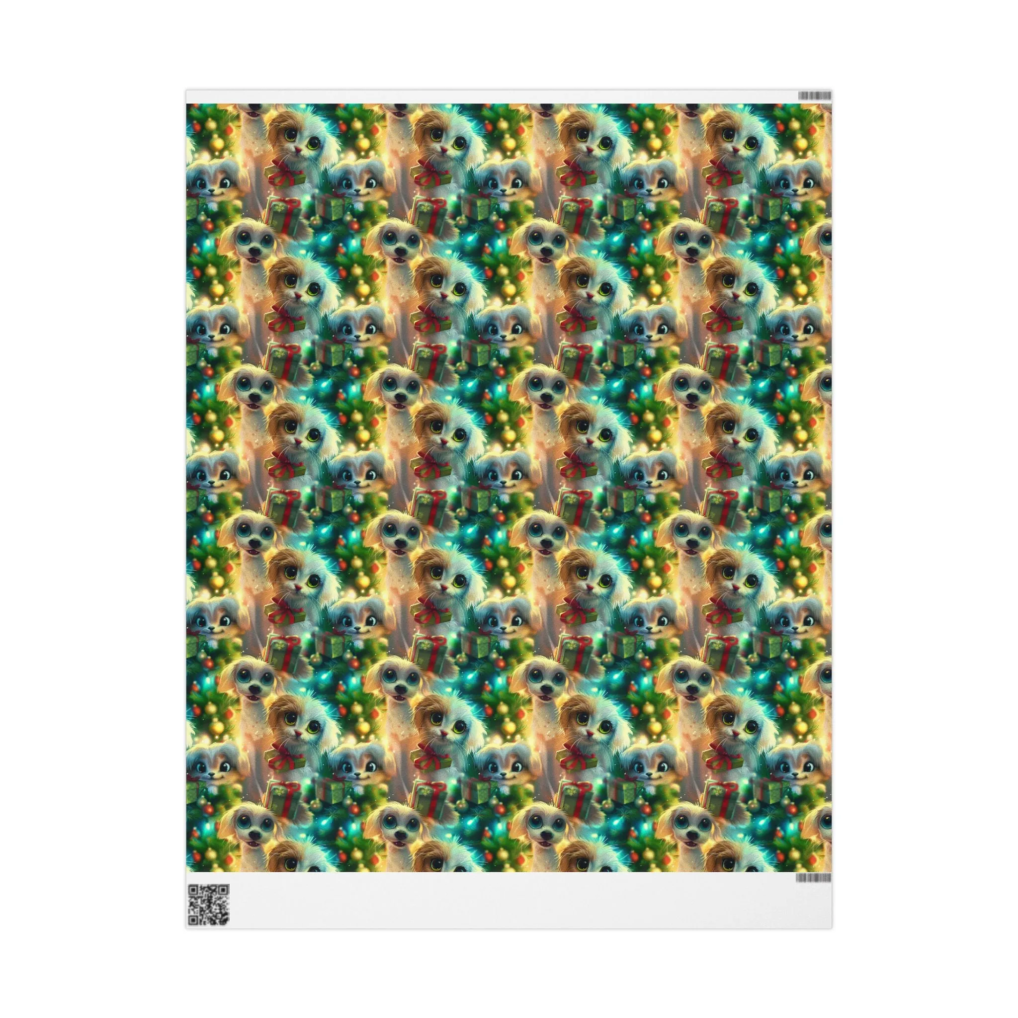 Puppy & Kitten Wrapping Paper