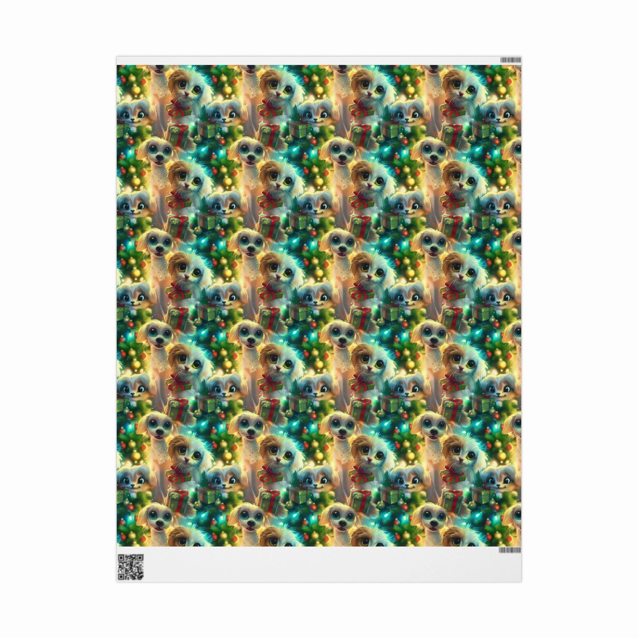 Puppy & Kitten Wrapping Paper