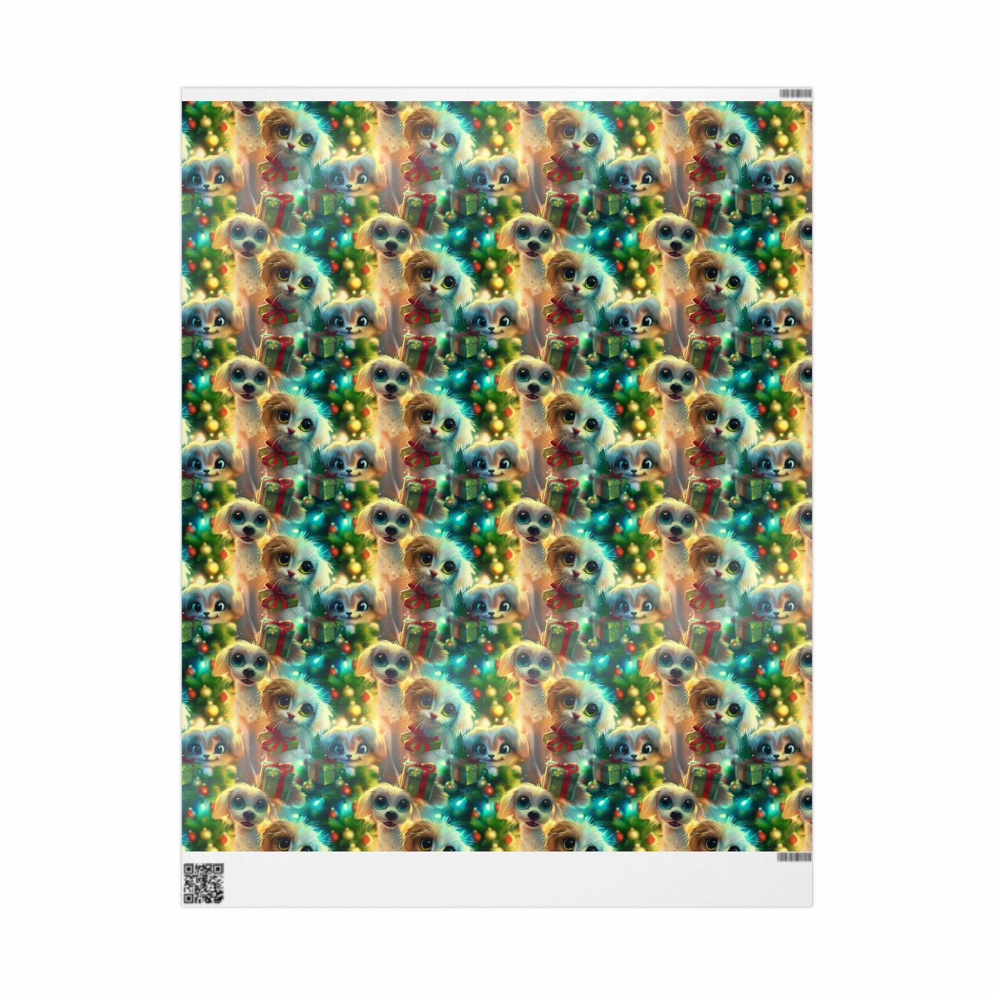Puppy & Kitten Wrapping Paper