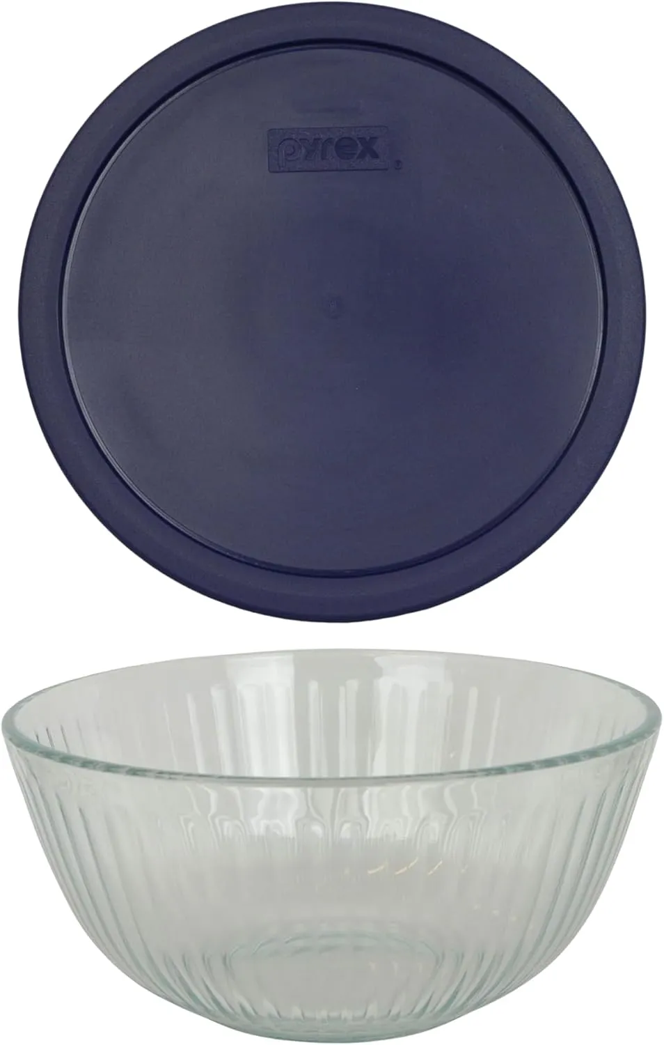 Pyrex 7403-S 10 Cup 2.5 Quart Sculpted Mixing Bowl - With Lid - Assorted color