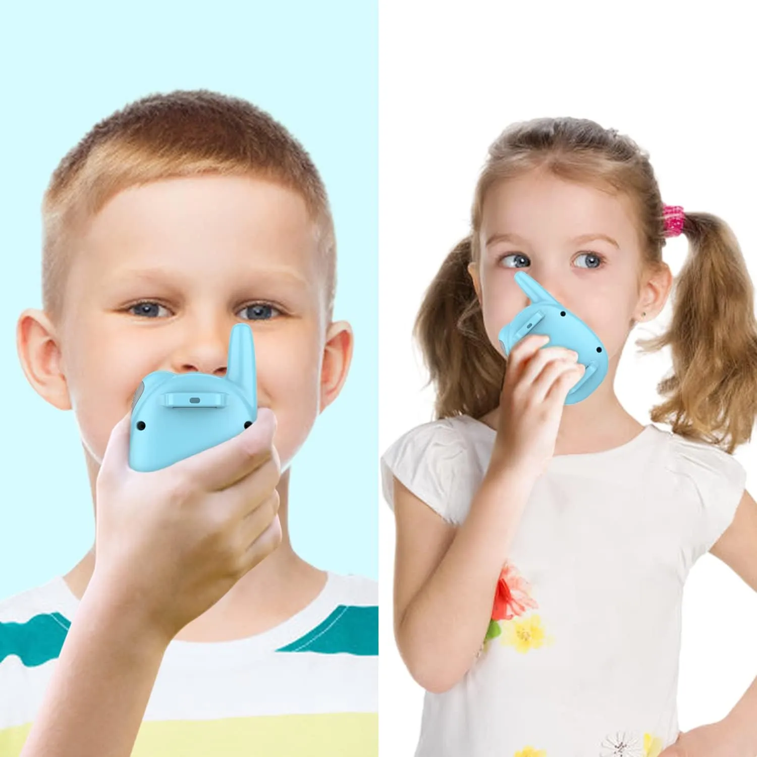 Qniglo Walkie Talkies for Kids Rechargeable 2 Pack,Christmas Birthday Gifts Toys for Age 3-12 Boys Girls, Long Range Kids Walkie-Talkie with FM Radio for Family Kids Adventure Camping Hiking Spy Games