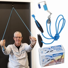 RangeMaster Classic Shoulder Pulley with Patient Guide - Aids in Recovery and Increases Mobility | Metal Bracket (FSA/HSA Approved) - Retail Package