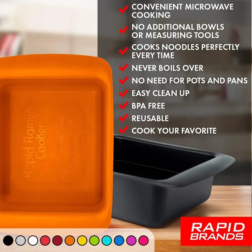 Rapid Ramen Cooker | Microwavable Cookware for Instant Ramen | BPA Free and Dishwasher Safe | Perfect for Dorm, Small Kitchen or Office | Teal, 2 Pack