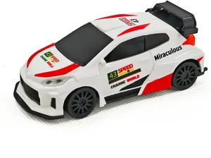 RC Drift Racing Car 1:43 Scale 2.4G Full Scale Linkage Light Set Mini Electric RC Car Model(RTR Version,White 2)