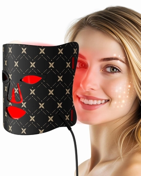 Red Light Therapy for Face,LED Face Mask Light Therapy,630nm & 830nm Wavelength 2500mAh,Battery,Remote Control,Infrared Red Light Therapy Mask