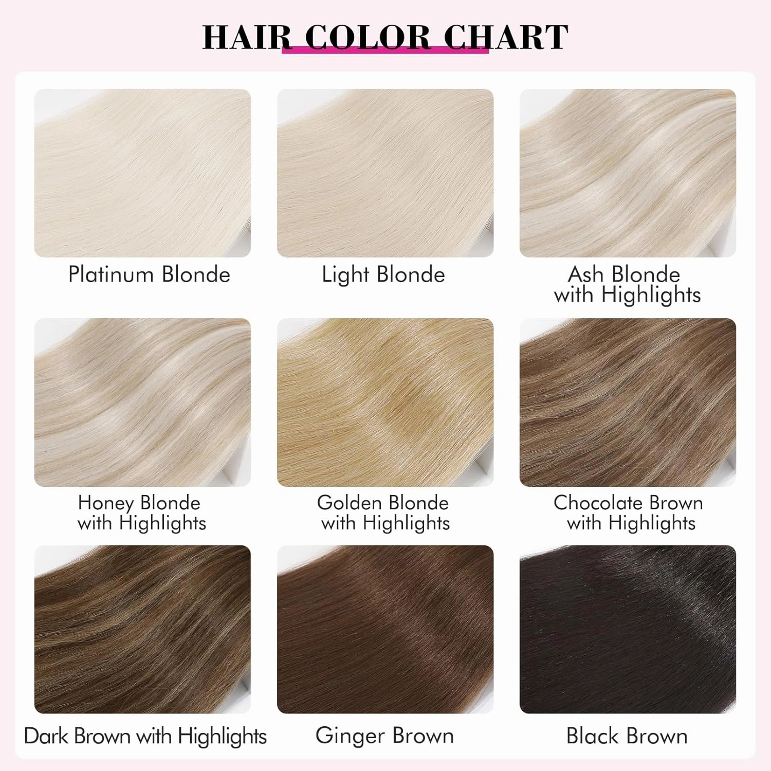 REECHO Hair Extensions, 11PCS Clip in Hair Extensions 24" Long Straight hair extensions HE005 Natural Soft Synthetic Hairpieces for Women – Black