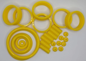 Replacement Repair Rubber Silicone Ring Kit for Stern Foo Fighters (PRO ONLY) Pinball Machine (Yellow)