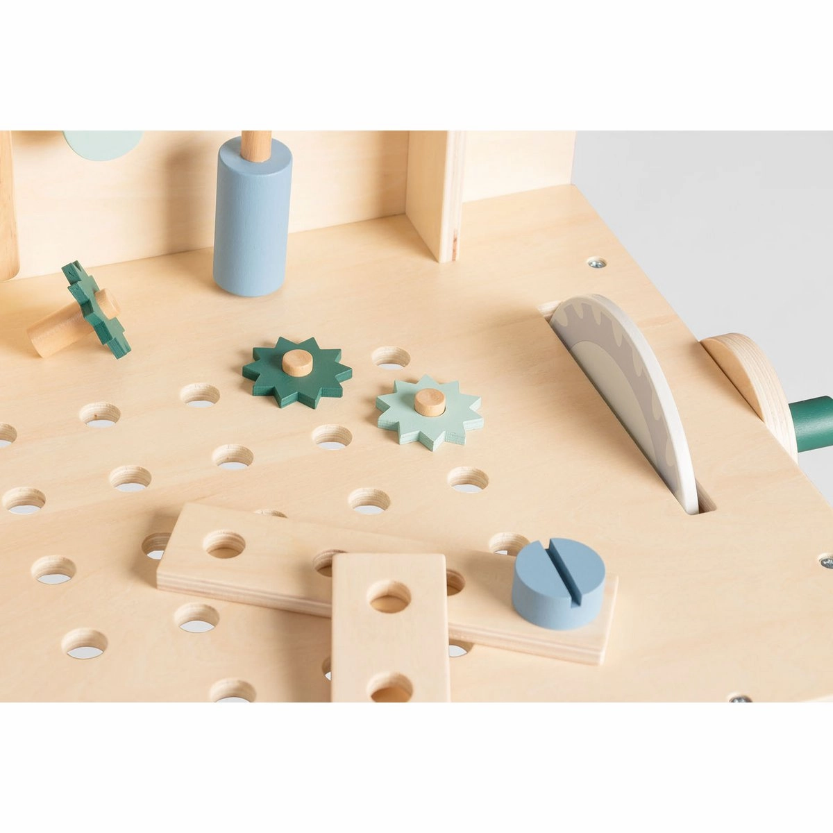 Rootz Kids Work Bench 'Jupp' - Children's Tool Station - Wooden Craft Set - Encourages Creativity - 60cm x 37cm x 78cm