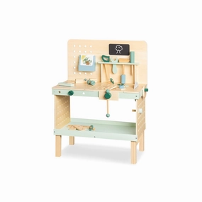 Rootz Kids Work Bench 'Jupp' - Children's Tool Station - Wooden Craft Set - Encourages Creativity - 60cm x 37cm x 78cm
