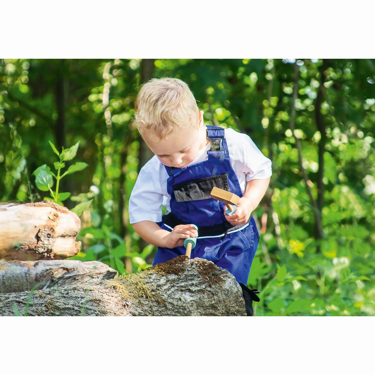 Rootz Kids Work Bench 'Jupp' - Children's Tool Station - Wooden Craft Set - Encourages Creativity - 60cm x 37cm x 78cm
