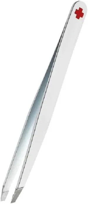 Rubis Classic Tweezers Slant Tips Satin White