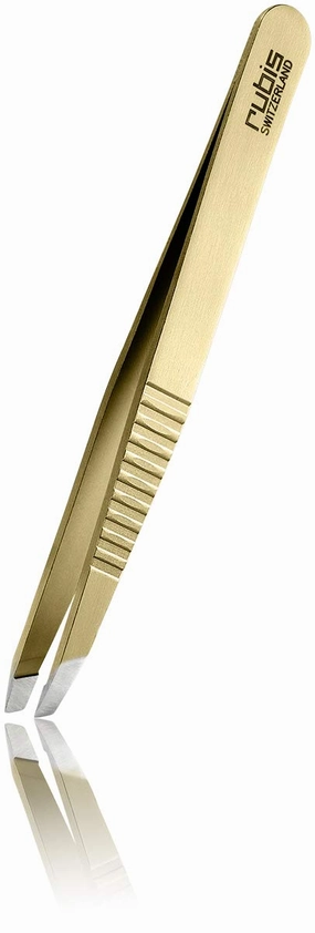 Rubis Tweezers Classic Progrip Gold - 1K103PGOLD,Rubis Switzerland Swiss Made World Renowned Precision