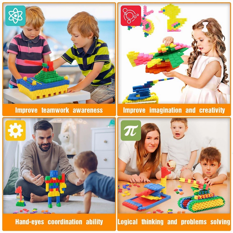 Rynx | 600 Pieces Set - Building Blocks Construction STEM Toy