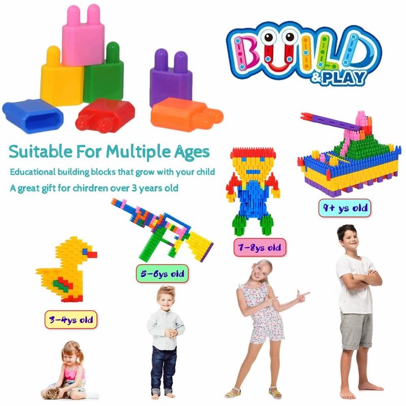 Rynx | 600 Pieces Set - Building Blocks Construction STEM Toy
