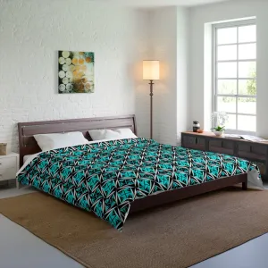 Sacred Winds in Turquoise Comforter