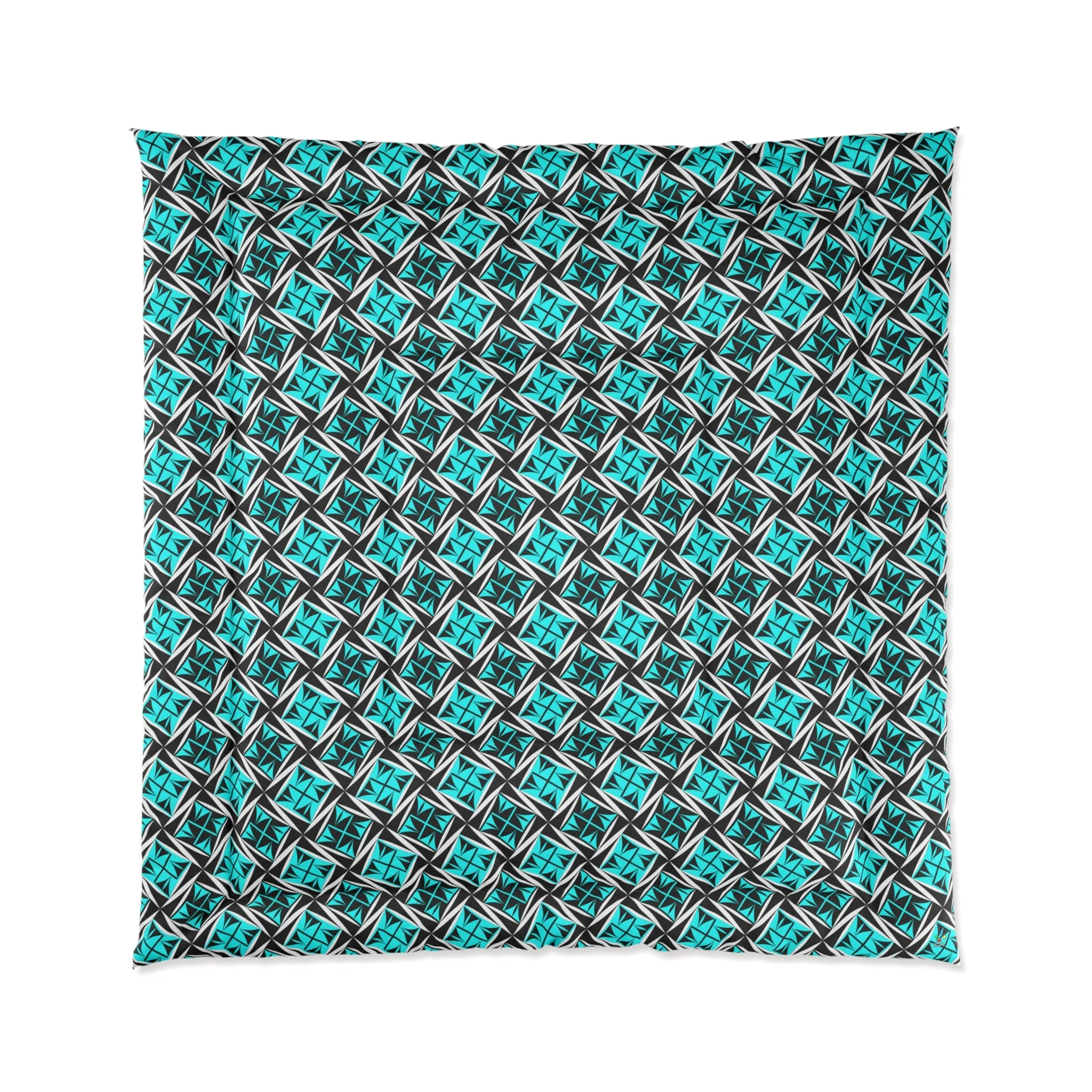 Sacred Winds in Turquoise Comforter