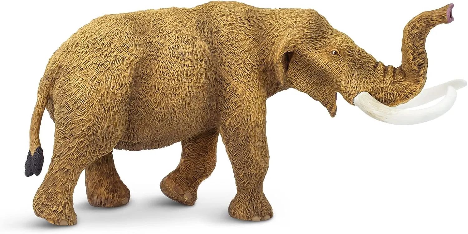Safari Ltd. American Mastodon Figurine - Hand-Painted, Lifelike Prehistoric 8" Model Figure - Educational Toy for Boys, Girls & Kids Ages 3 
