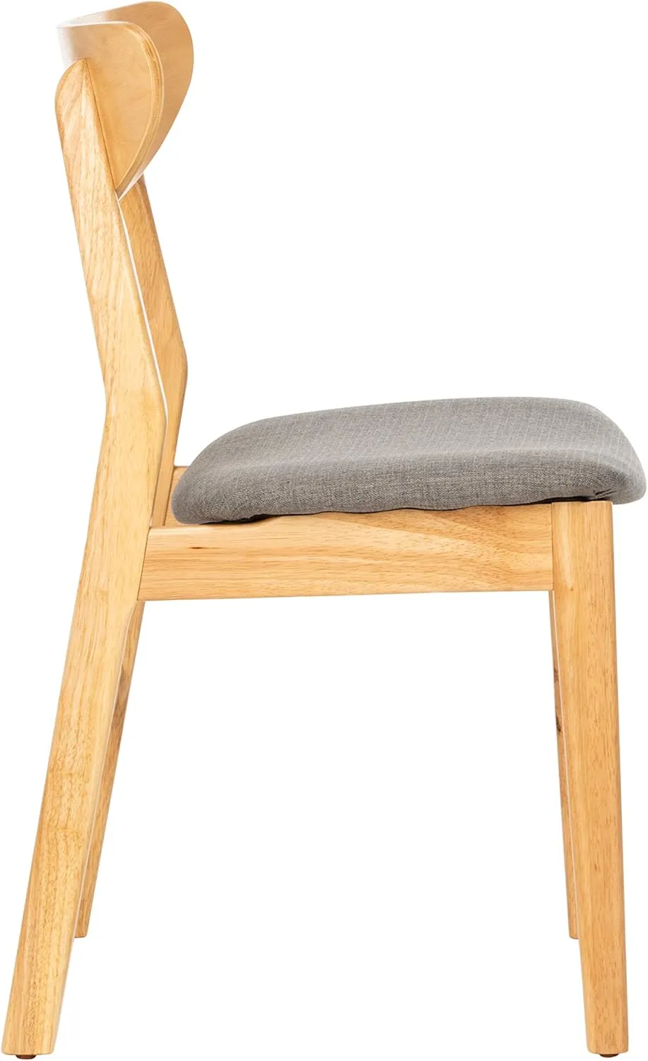 Safavieh Home Lucca Retro Natural and Grey Cushion Dining Chair, Set of 2