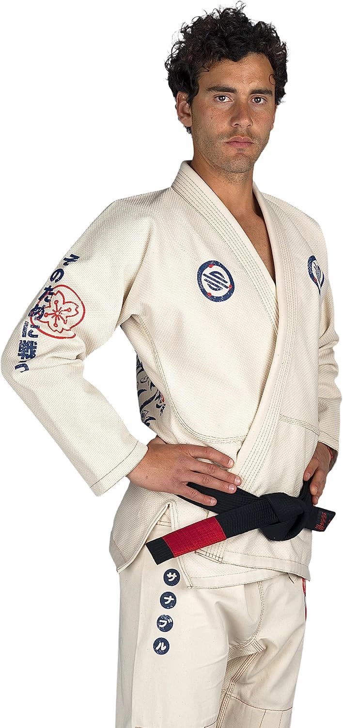 Sanabul Vintage BJJ Gi for Men Unbleached Natural Fabric Martial Arts Uniform
