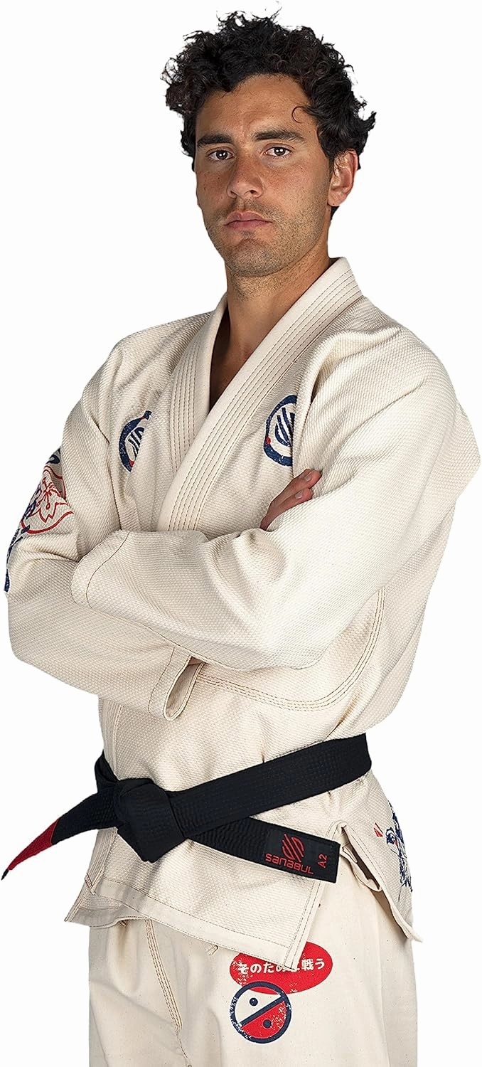 Sanabul Vintage BJJ Gi for Men Unbleached Natural Fabric Martial Arts Uniform