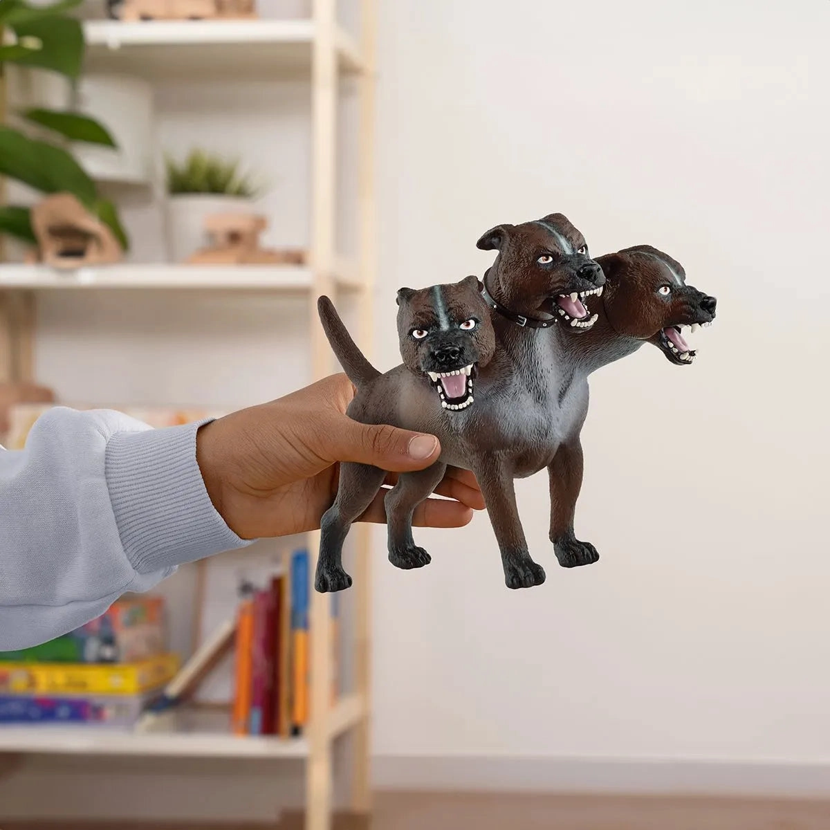 Schleich 13990 Three Headed Dog Fluffy Figure