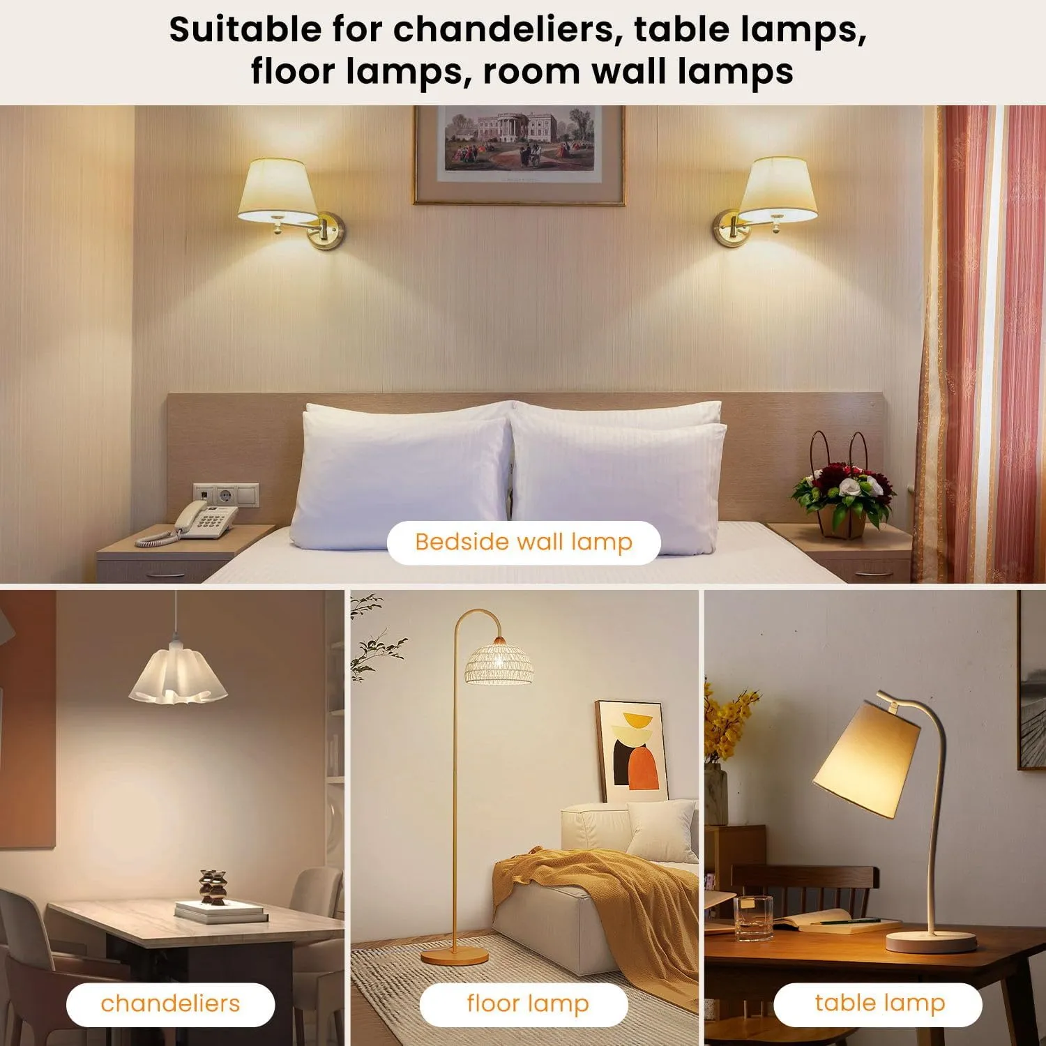 SCOPOW 2Packs E26 Rechargeable Light Bulbs with Remote Control Timer and 3 Color Temperature Magnetically Battery Operated Light Bulbs Dimmer for Non-Hardwired Detachable (5W E26 3Colors 2PC)