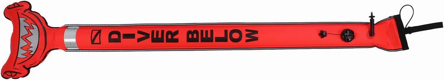 Scuba Diving Marker Hammerhead Shark Pattern Inflatable Safety Signal Tube