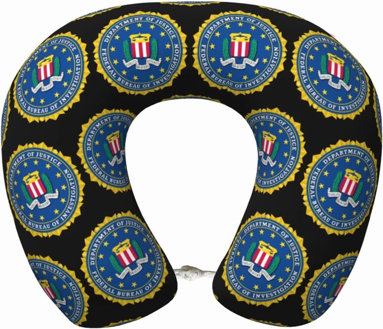 Seal of The Federal Bureau of Investigation Neck Pillow Memory Foam U-Shaped Travel Neck Pillow for Airplanes Car Home
