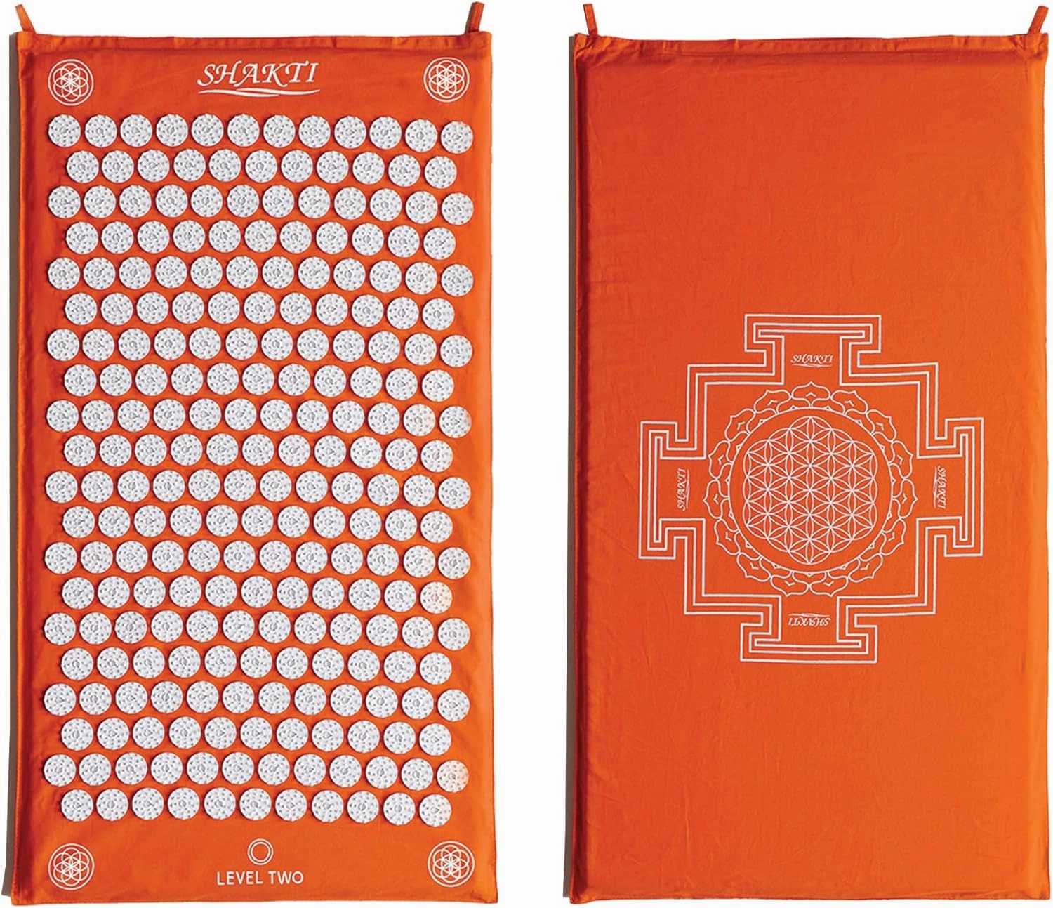 ShaktiMat Classic Acupressure Mat Original Intensity in Orange, Relieves Stress & Tension, Promotes Relaxation & Focus | Similar to Acupuncture, No Needles Required | FSA/HSA Eligible