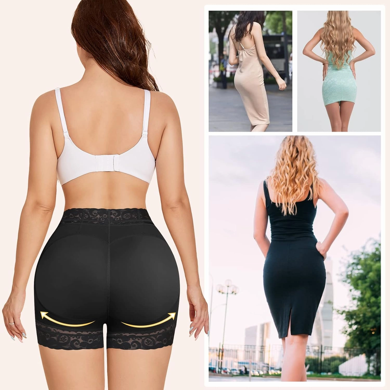 SHAPSHE Butt Lifting Shapewear Body Shaper Shorts Tummy Control Underwear for Women Thigh Slimming Shapewear Panties