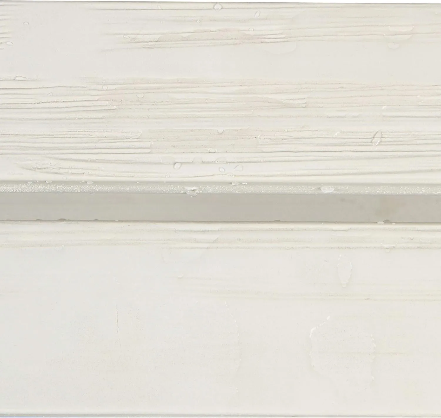 Shine Company Outdoor Wooden Backless Patio Garden Bench, 4 Ft, Eggshell White