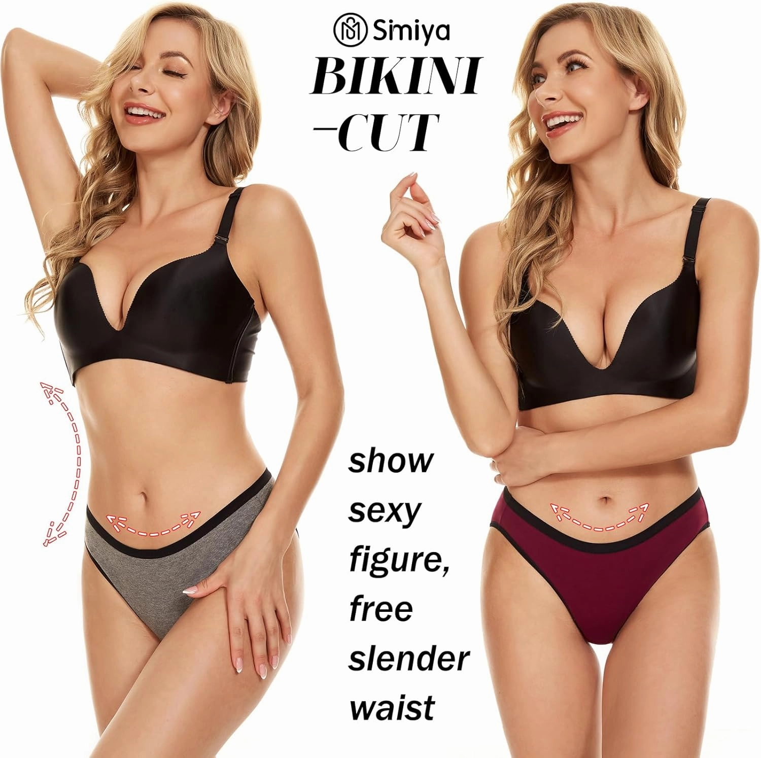 SIMIYA 7/10 Pack Cotton Underwear for Women Stretch Hipster Underwear Panties Breathable Soft Bikini Underwear