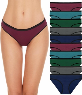 SIMIYA 7/10 Pack Cotton Underwear for Women Stretch Hipster Underwear Panties Breathable Soft Bikini Underwear