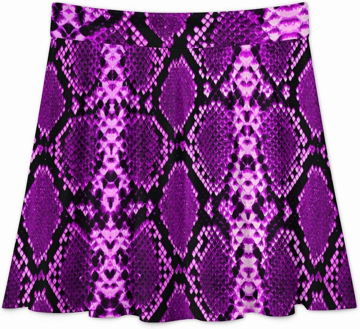 Snake Skin Pattern Red Short Skirts Women Sexy Golf Skirt High Waist Above Knee Gym Minishort Summer Casual Bottoms